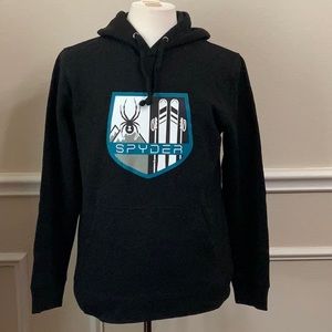 Spyder Graphic Hoodie - Black